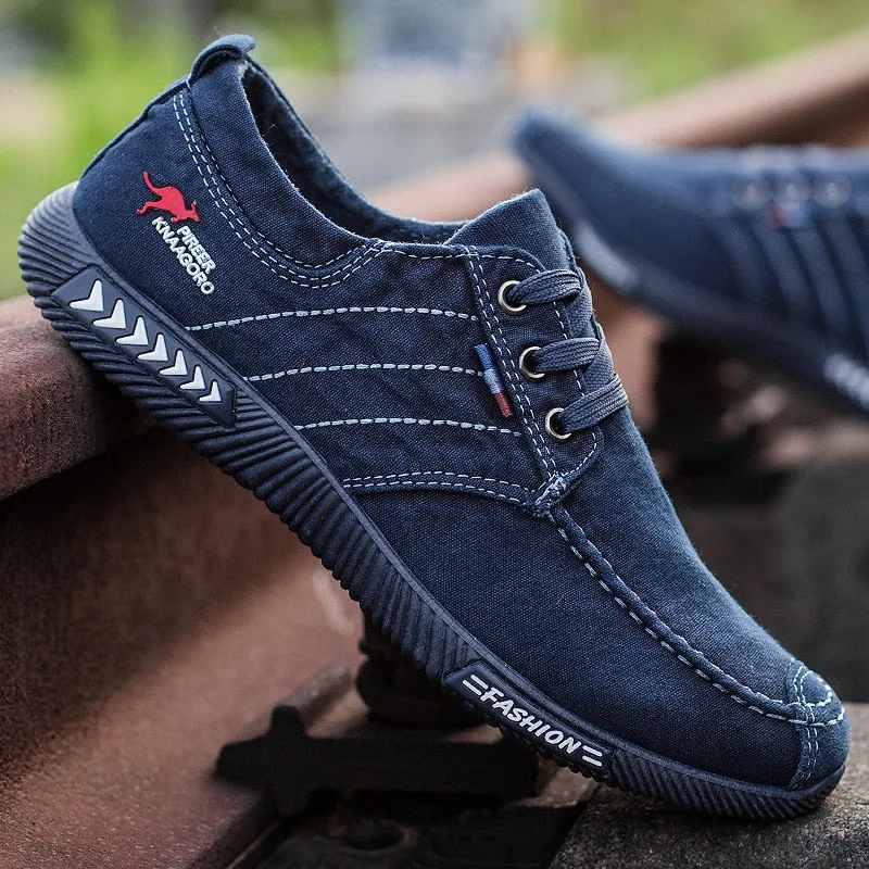 Men shoes 2020 spring men canvas shoes flat casual shoes lace up comfortable breathable shoes man flats size 39 - 44