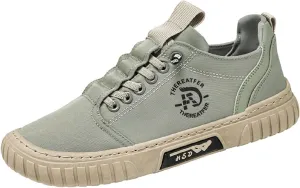 Men Sneakers Low Top Breathable Casual Sneakers Walking Canvas Shoes
