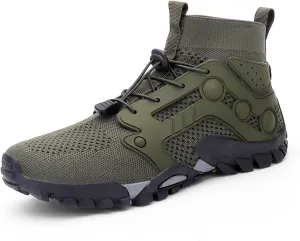 Men's Breathable Outdoor High Rise Hiking Shoes Non-Slip Adventure Ankle Trekking Boots