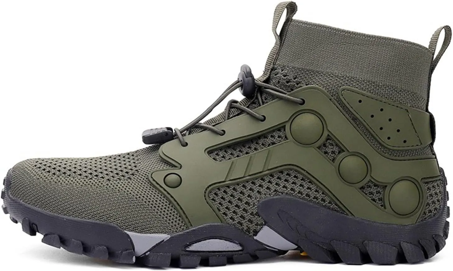 Men's Breathable Outdoor High Rise Hiking Shoes Non-Slip Adventure Ankle Trekking Boots