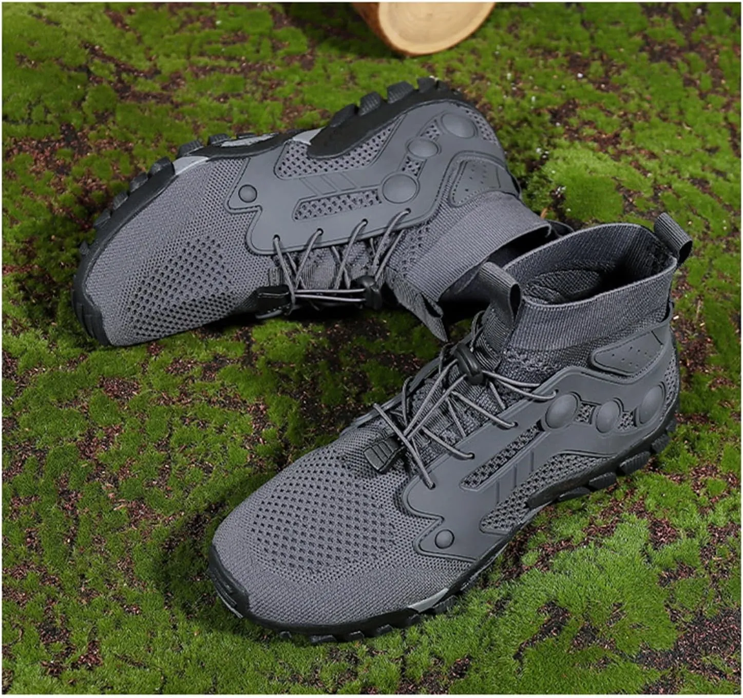 Men's Breathable Outdoor High Rise Hiking Shoes Non-Slip Adventure Ankle Trekking Boots