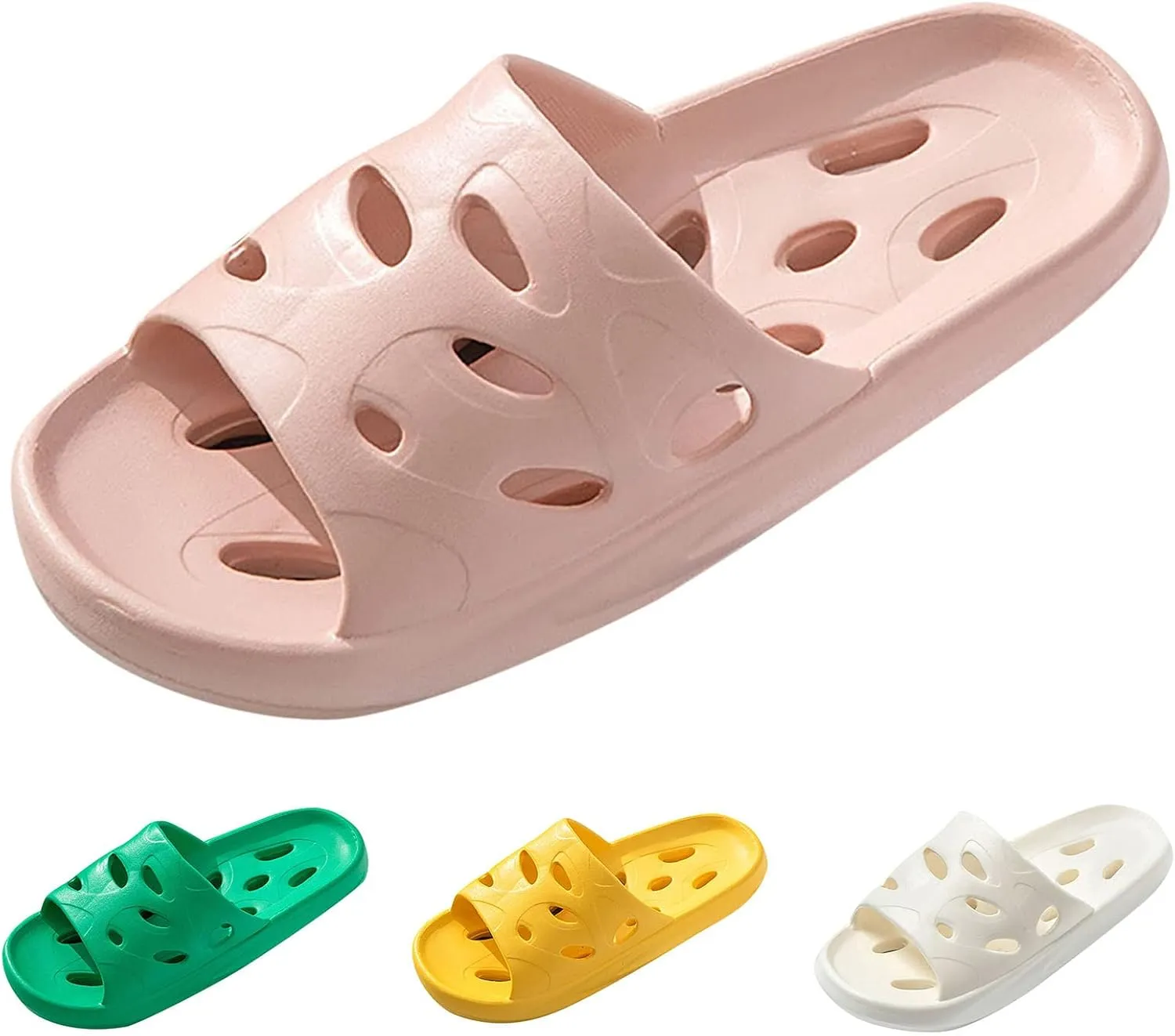 Men's Cloud Slides Pillow Slippers for Shower Sandals Flat Sandals