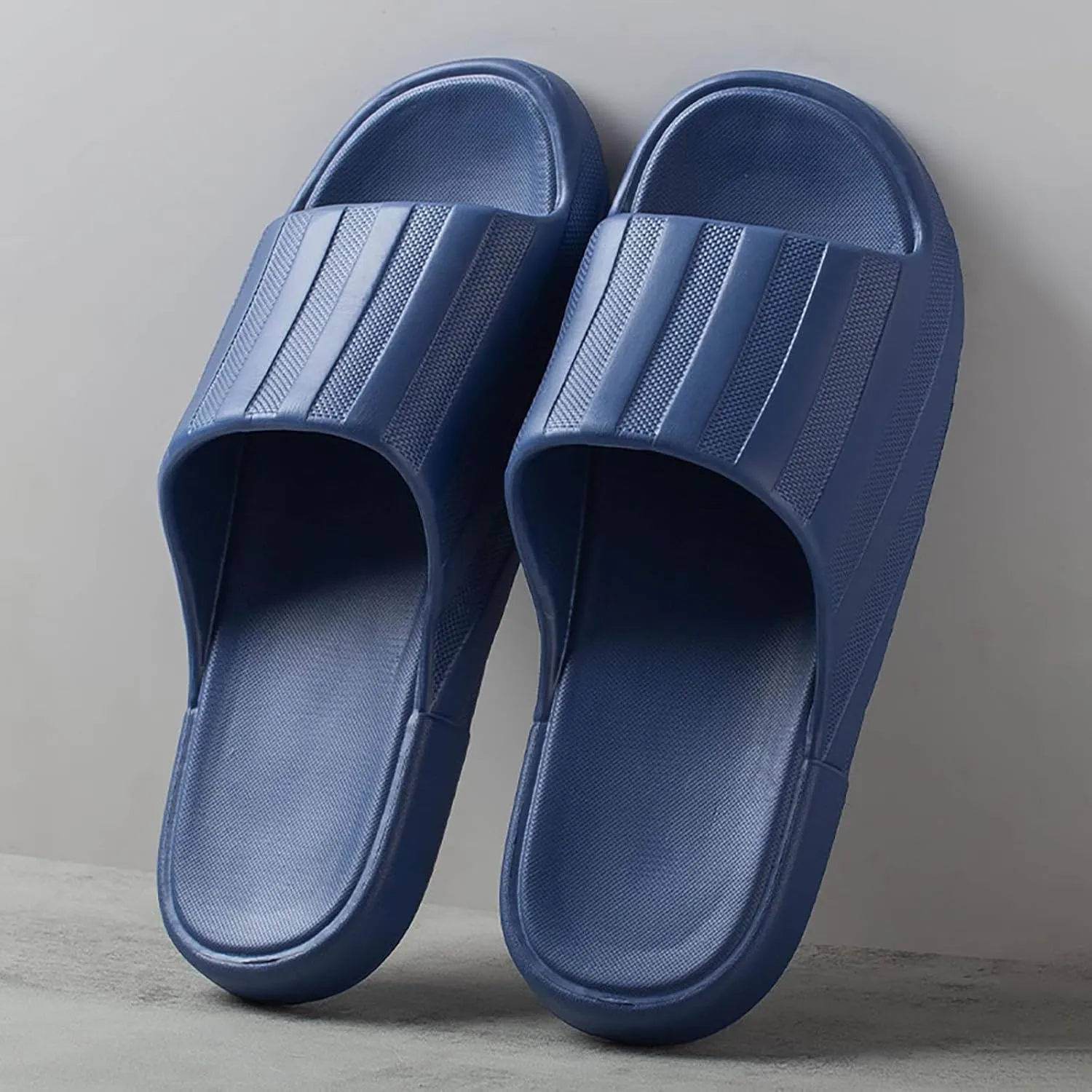 Men's Cloud Slides Pillow Slippers for Shower Sandals Flat Sandals
