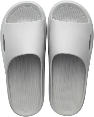 Men's Cloud Slides Pillow Slippers for Shower Sandals Flat Sandals