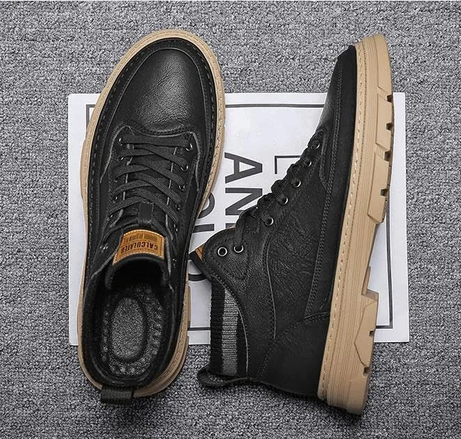 Men's high-top Sneakers, Skateboarding, Casual Walking Shoes Fashion Sneakers, Sneakers, Cargo Shoes Camping Chukka Boots Hiking Boots