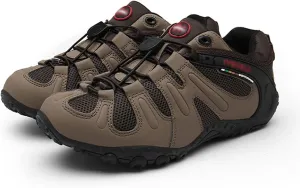 Men's Hiking Shoes, Lightweight, Comfortable, Breathable, Low-Top, Non-Slip, Rock Climbing, Mountaineering (Color : Brown, Size : 9.5)