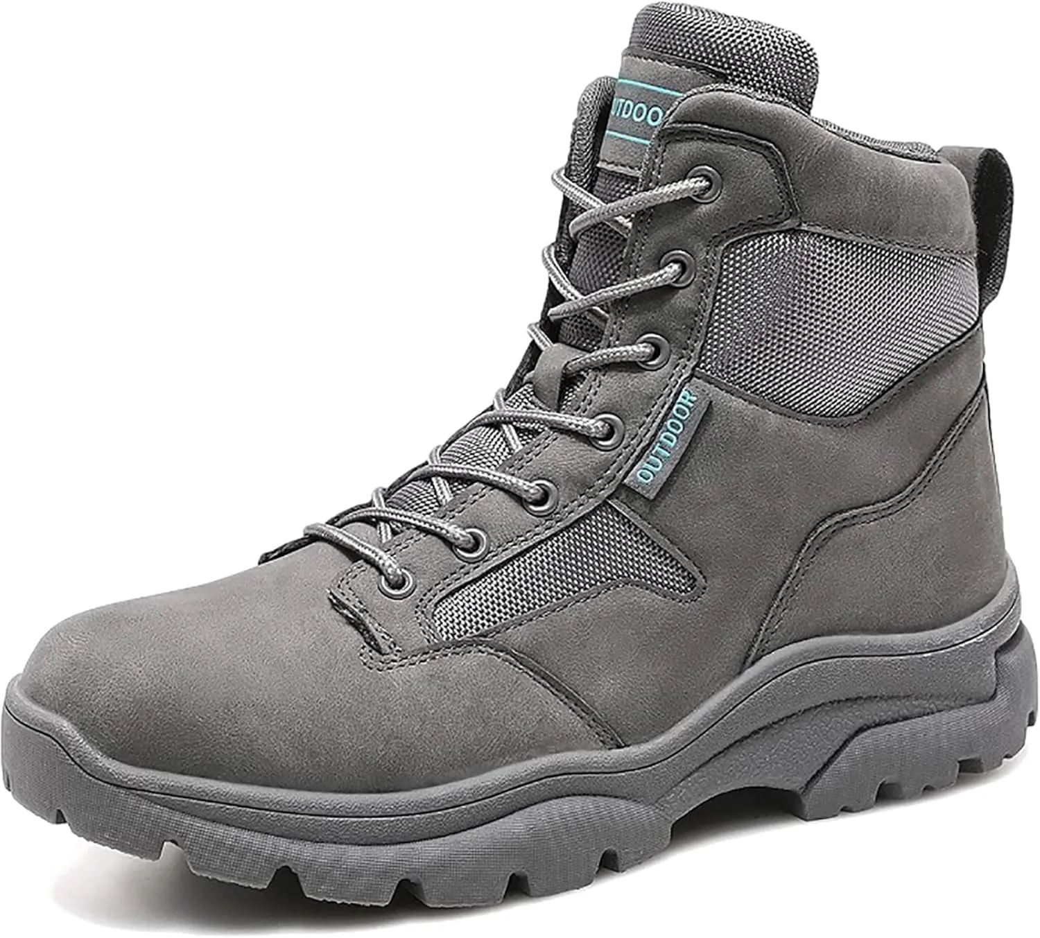 Men's Lace Up Breathable High Top Boots Waterproof Tactical Boots Military Army Outdoor Shoes For Hiking Climbing