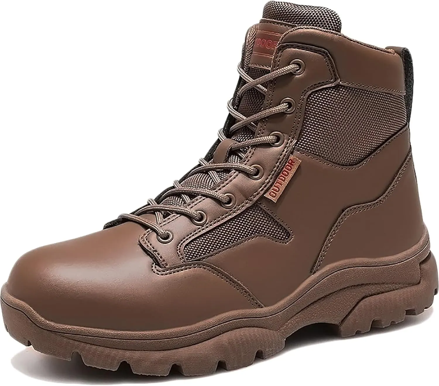 Men's Lace Up Breathable High Top Boots Waterproof Tactical Boots Military Army Outdoor Shoes For Hiking Climbing