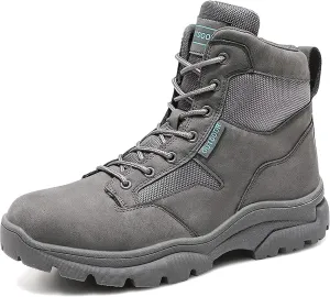Men's Lace Up Breathable High Top Boots Waterproof Tactical Boots Military Army Outdoor Shoes For Hiking Climbing