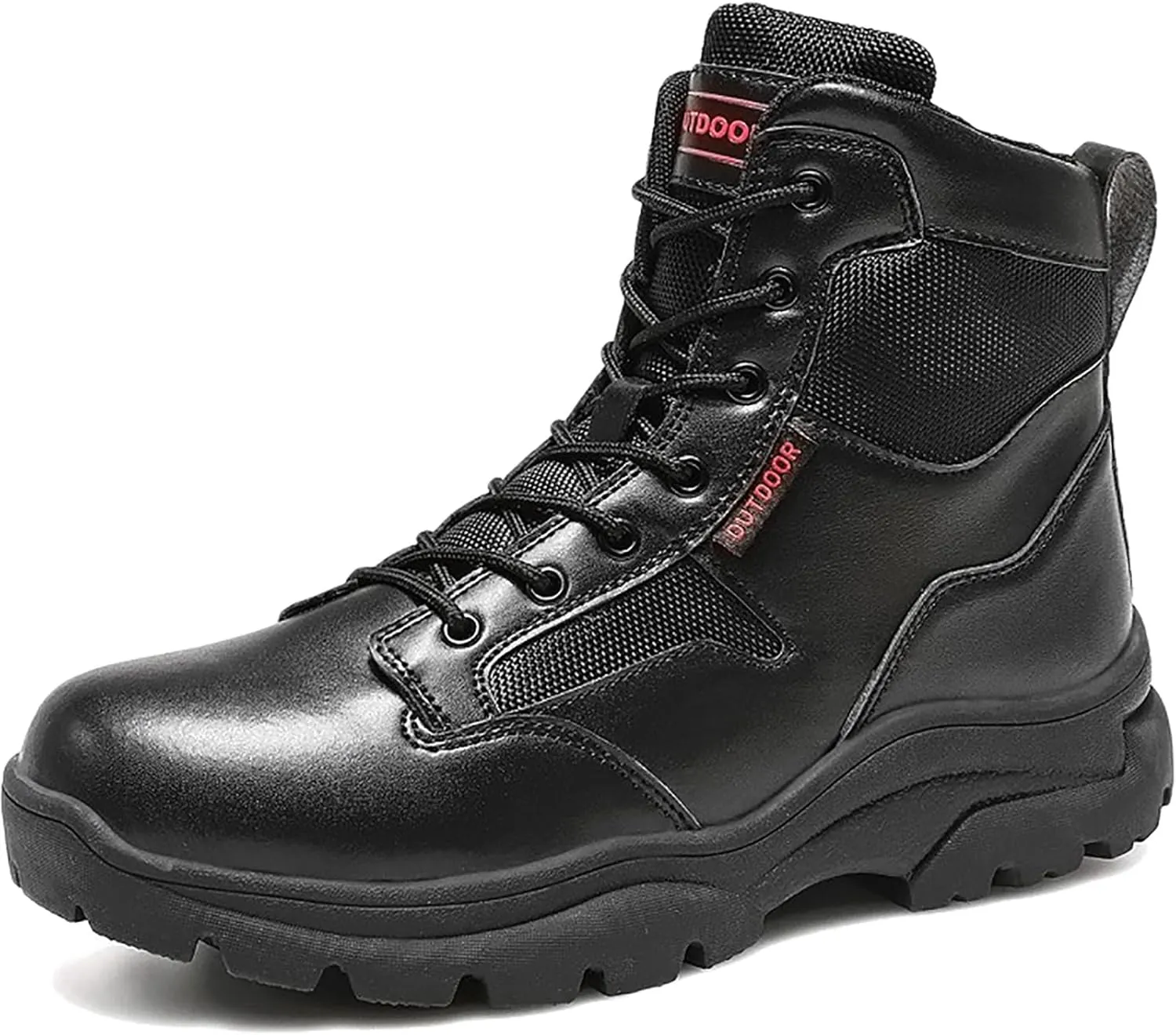 Men's Lace Up Breathable High Top Boots Waterproof Tactical Boots Military Army Outdoor Shoes For Hiking Climbing