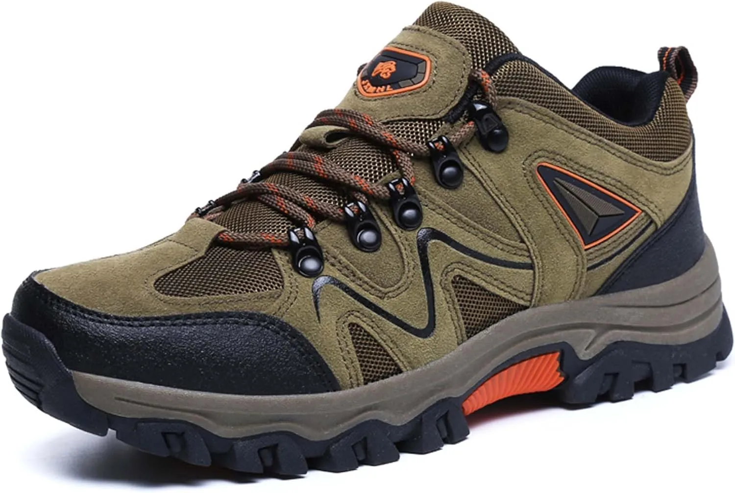 Mens Lace Up Low Top Hiking Shoes Rubber Soles Non Slip and Wear Resistant Climbing Shoes Lightweight and Breathable Scenic Spot Tourism Shoes Comfortable and Durable Hiking Walking Shoes