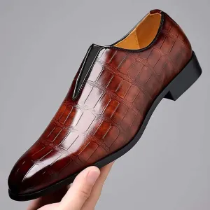 Men's Leather Loafers with Cushioned Insole