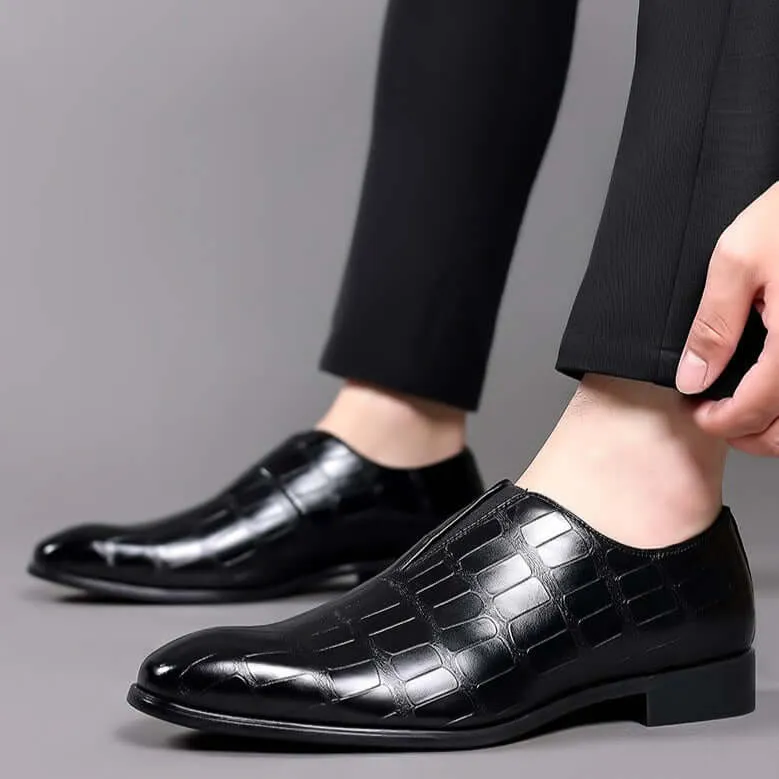 Men's Leather Loafers with Cushioned Insole