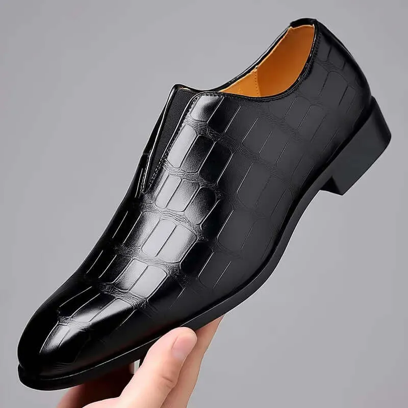 Men's Leather Loafers with Cushioned Insole
