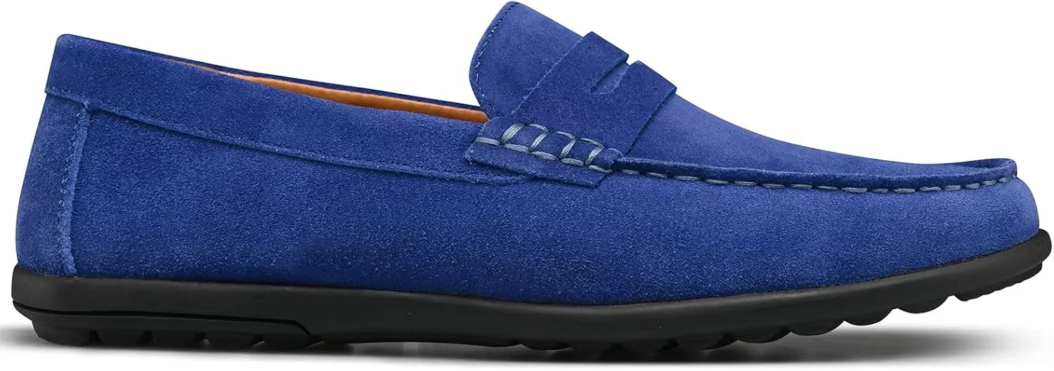Men??s Moccasins Loafers Casual Leather Slip-On Driving Shoes Dress Comfortable & Light-Weight