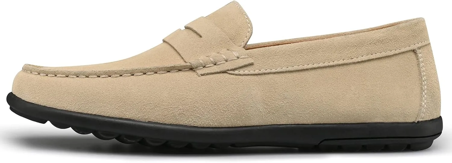 Men??s Moccasins Loafers Casual Leather Slip-On Driving Shoes Dress Comfortable & Light-Weight
