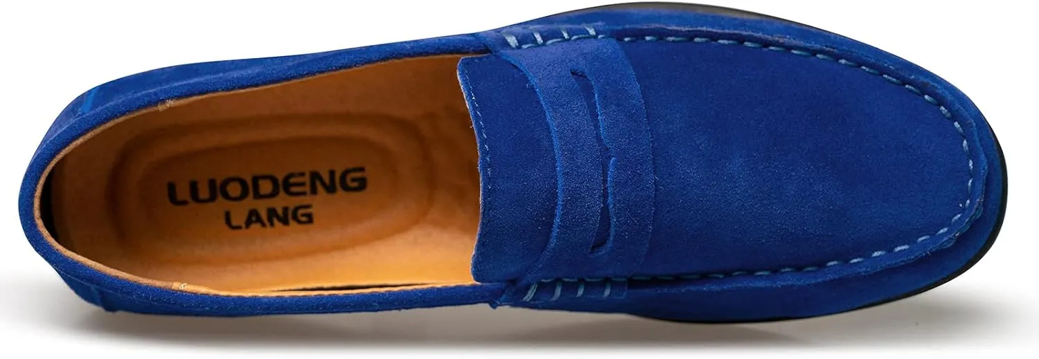 Men??s Moccasins Loafers Casual Leather Slip-On Driving Shoes Dress Comfortable & Light-Weight
