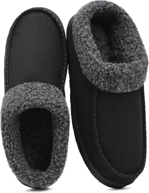 Men's Slippers House Shoes Furry Indoor&Outdoor Mocassin Anti-Slip slipper for men