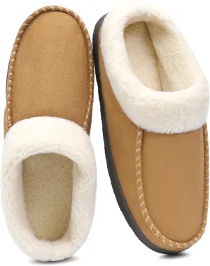 Men's Slippers House Shoes Furry Indoor&Outdoor Mocassin Anti-Slip slipper for men