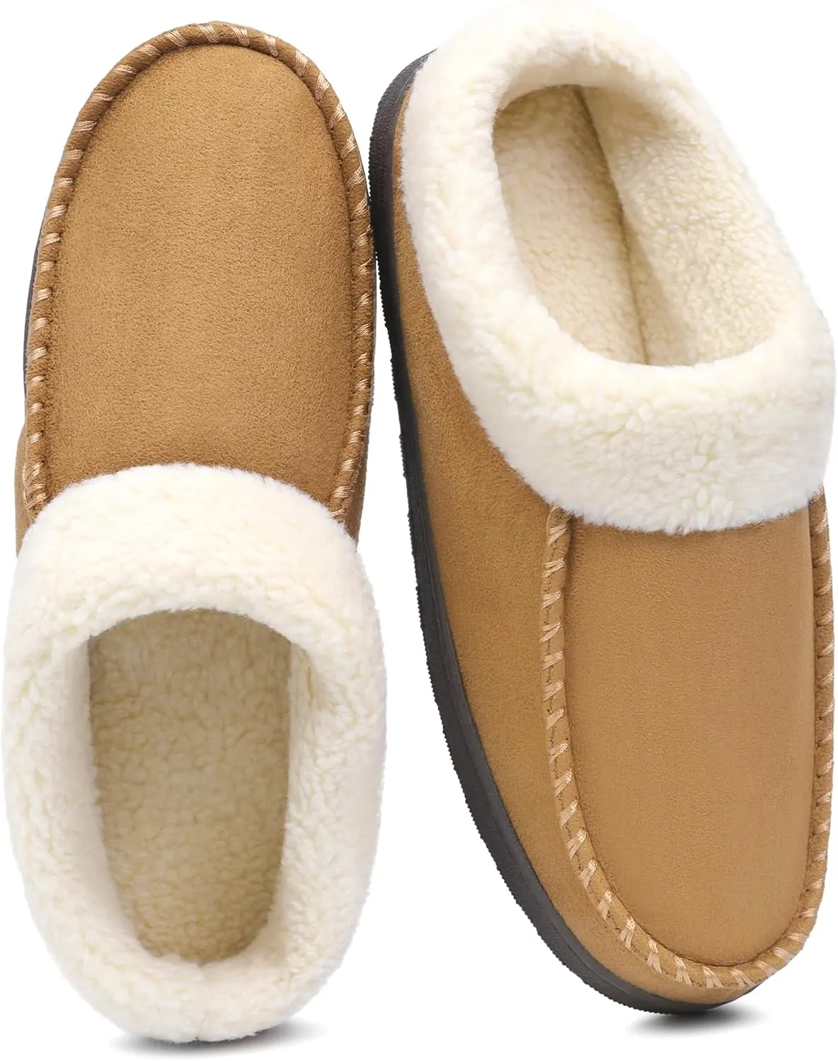 Men's Slippers House Shoes Furry Indoor&Outdoor Mocassin Anti-Slip slipper for men