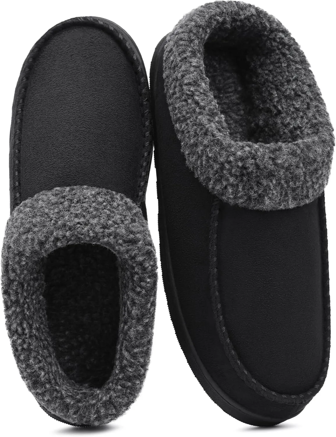 Men's Slippers House Shoes Furry Indoor&Outdoor Mocassin Anti-Slip slipper for men