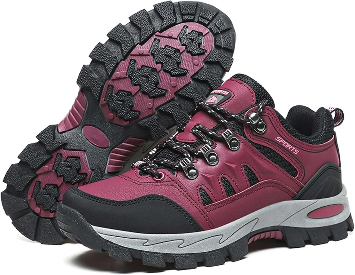 Men's Women's Waterproof Hiking Shoes Non-Slip Breathable Climbing Shoes Outdoor Sports Shoes Comfortable Lightweight Travel Camping Walking Shoes