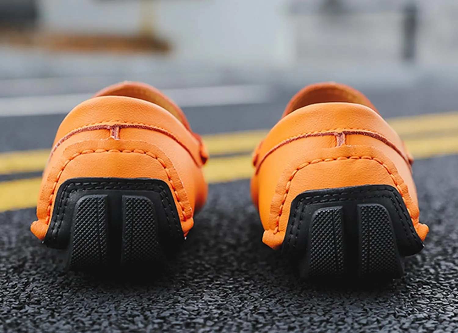 Minishion Boys Mens Casual Walking Loafers with Rubber Sole Comfort Driving Moccasins Shoes YY003