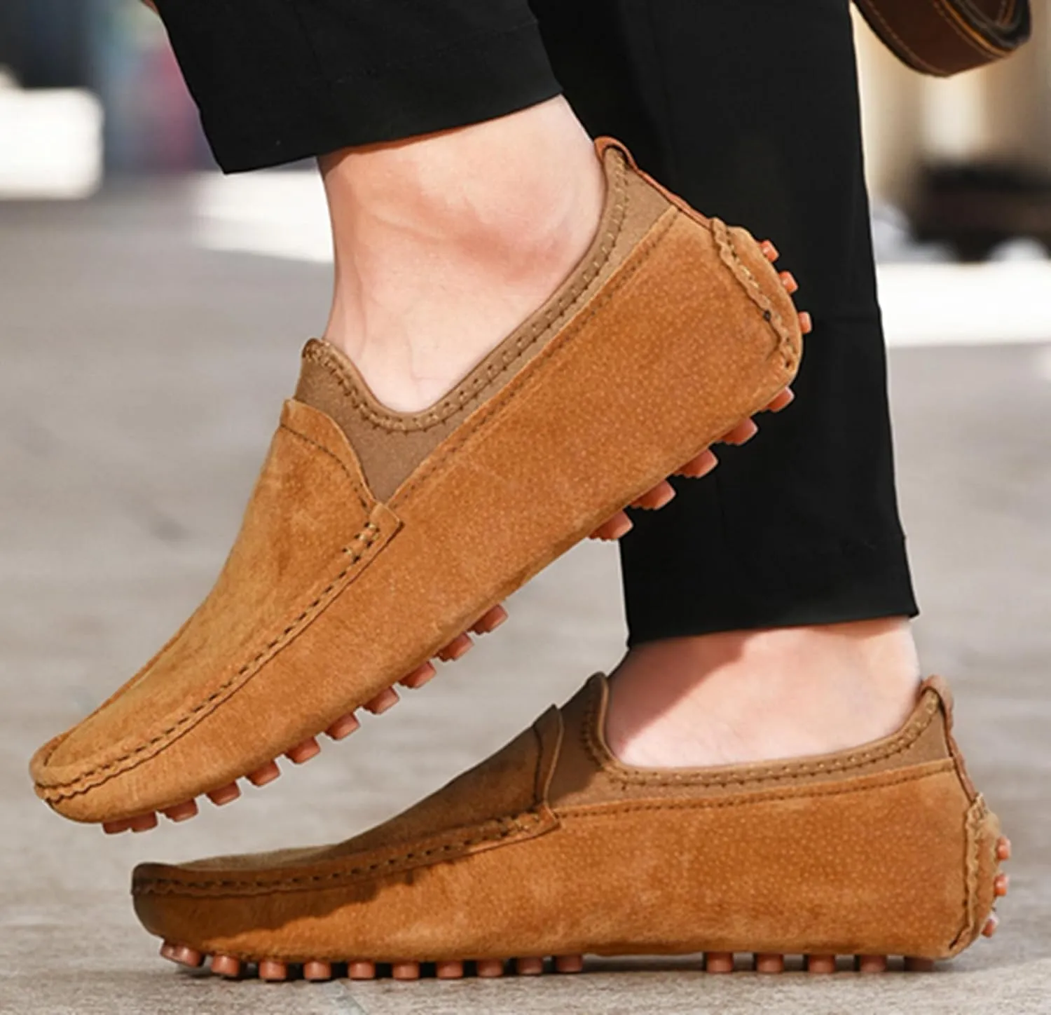 Minishion Boys Mens Fashion Loafers Dress Shoes with Arch Support Driving Moccasins YY009