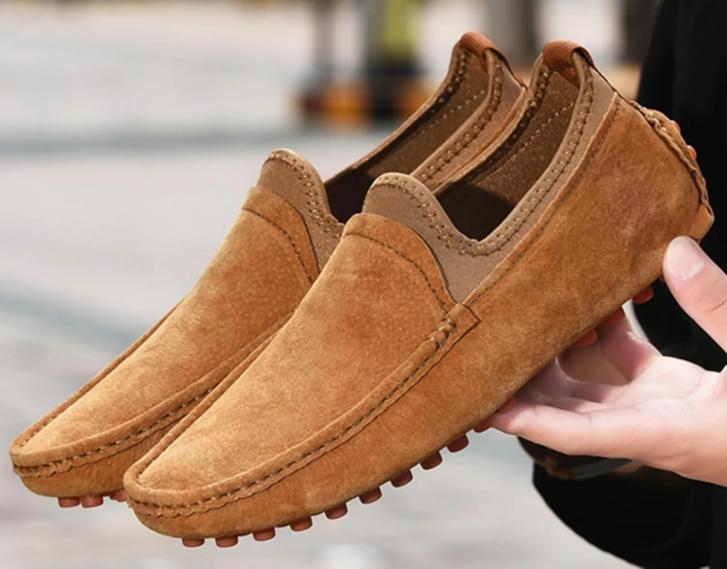 Minishion Boys Mens Fashion Loafers Dress Shoes with Arch Support Driving Moccasins YY009