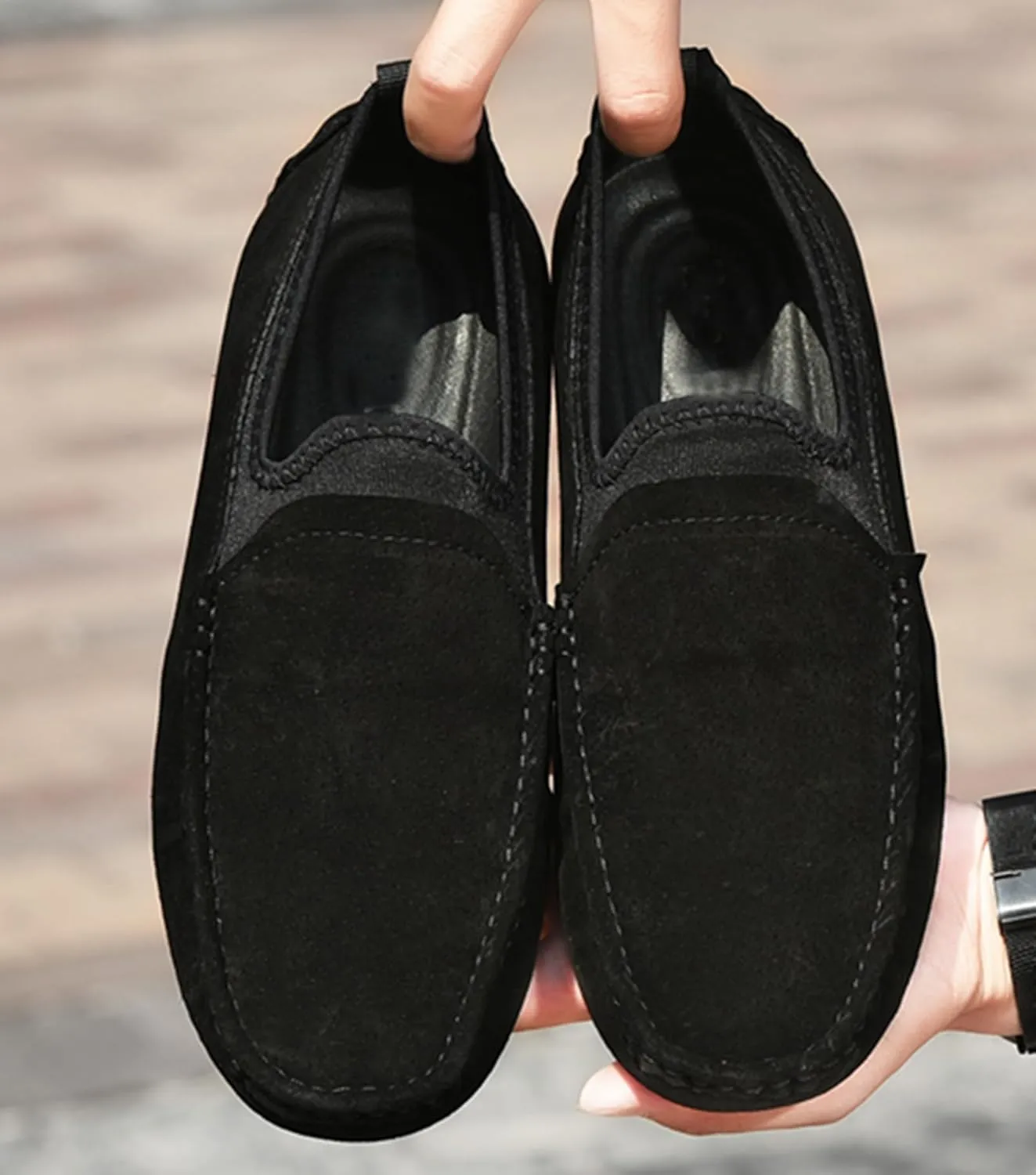 Minishion Boys Mens Fashion Loafers Dress Shoes with Arch Support Driving Moccasins YY009