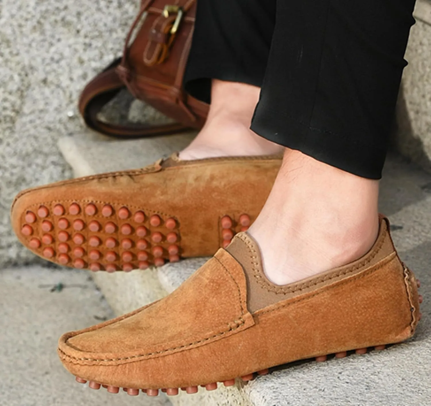 Minishion Boys Mens Fashion Loafers Dress Shoes with Arch Support Driving Moccasins YY009
