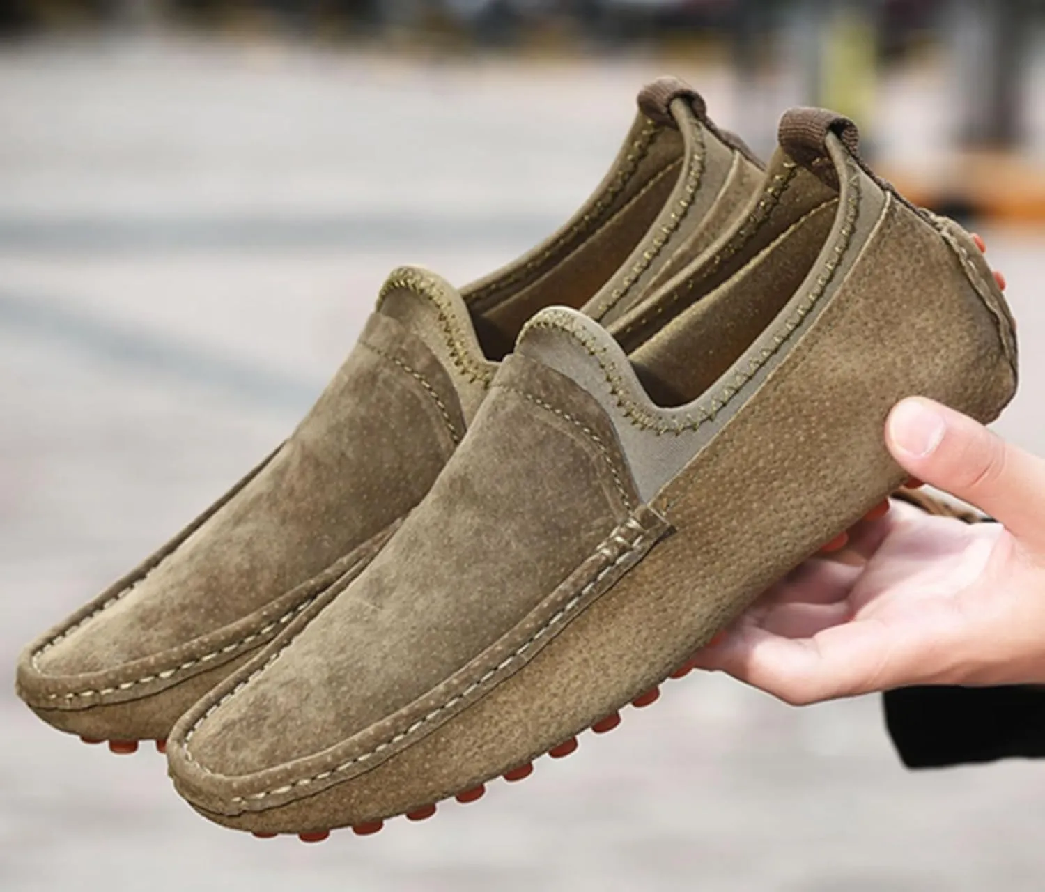 Minishion Boys Mens Fashion Loafers Dress Shoes with Arch Support Driving Moccasins YY009