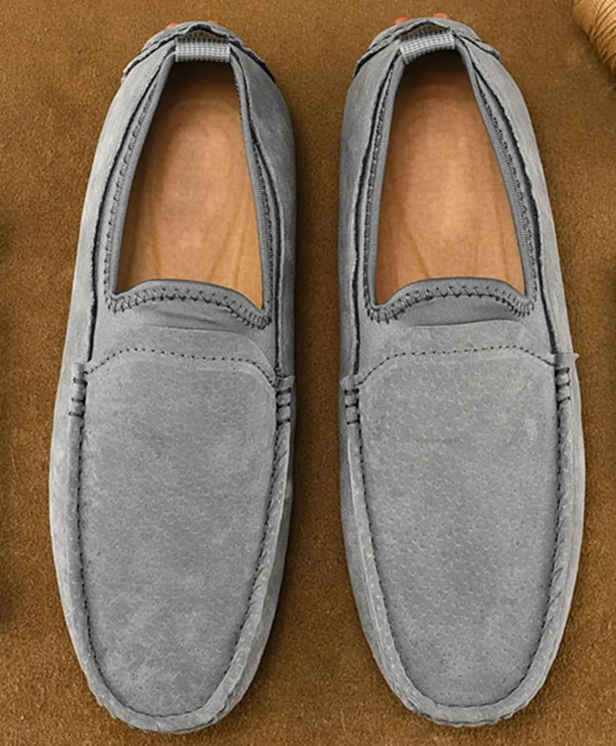 Minishion Boys Mens Fashion Loafers Dress Shoes with Arch Support Driving Moccasins YY009
