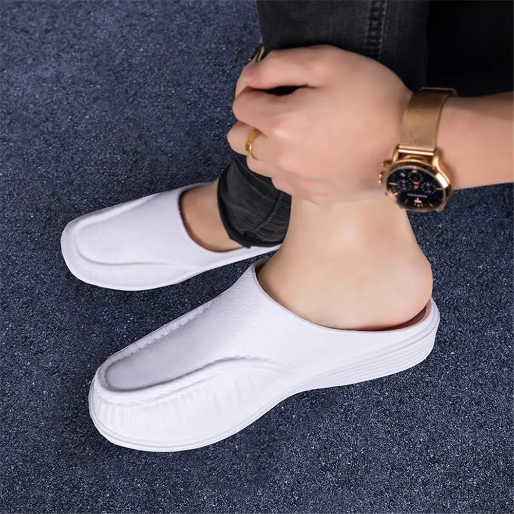 MizHome Men's Scuff Driving Loafer Shoes Causal Work Mule Clogs Outdoor Walking Slippers