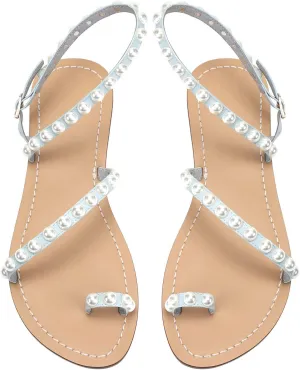 Monrovia Women's Gladiator Bohemia Flip Flops Summer Beach Flat Sandals