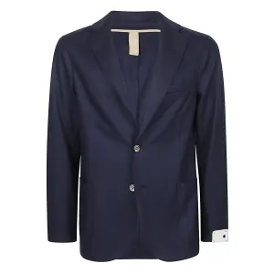 Navy Blue Wool-Blend Contemporary Sport Jacket - ELEVENTY