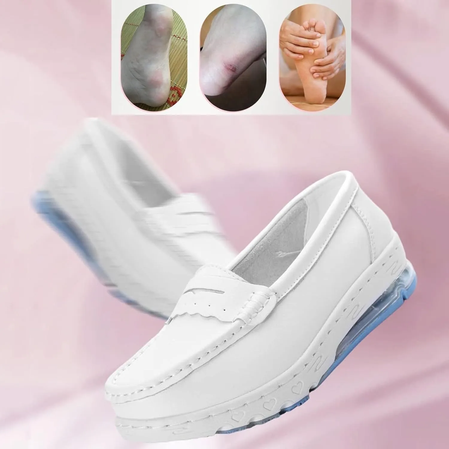 Orthopedic Nursing Shoes for Women with Arch Support,Comfortable Oil and Slip-Resistant Work Chef Shoes for Women Food Service,Lightweight Women's Healthcare Nurse Shoes
