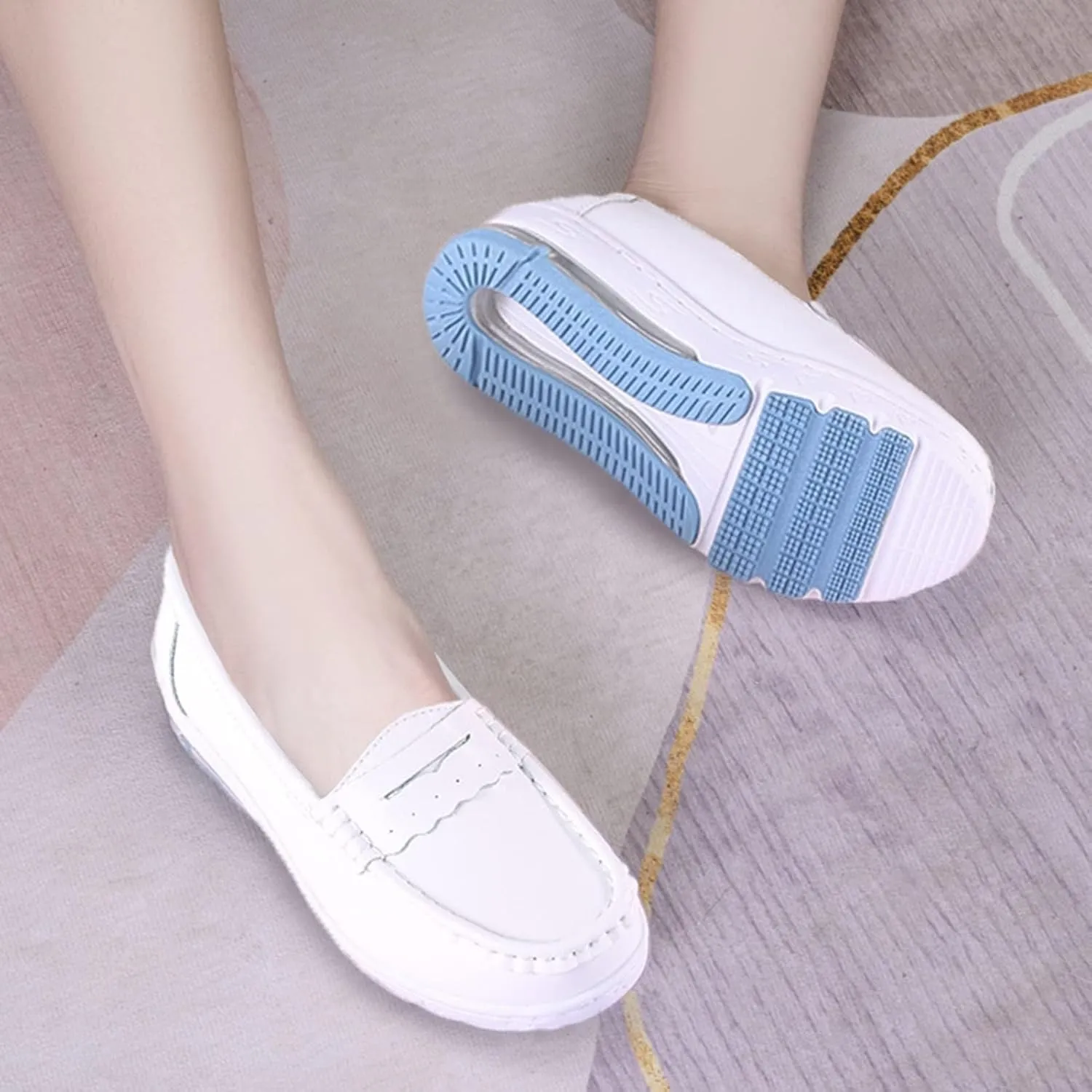 Orthopedic Nursing Shoes for Women with Arch Support,Comfortable Oil and Slip-Resistant Work Chef Shoes for Women Food Service,Lightweight Women's Healthcare Nurse Shoes