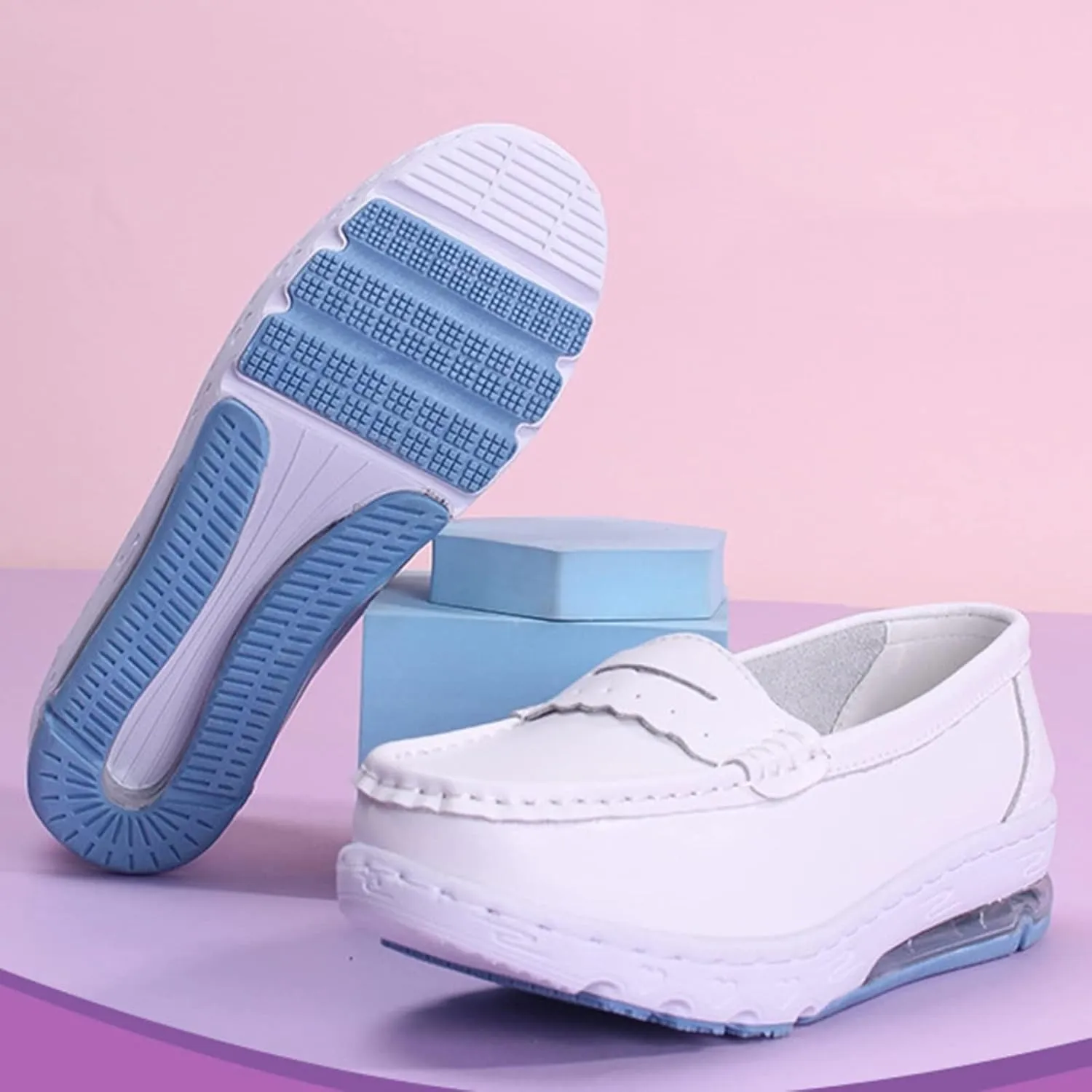Orthopedic Nursing Shoes for Women with Arch Support,Comfortable Oil and Slip-Resistant Work Chef Shoes for Women Food Service,Lightweight Women's Healthcare Nurse Shoes