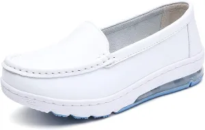 Orthopedic Nursing Shoes Women,Comfortable Breathable Waterproof Loafer Chef Work Shoes,Oil and Slip-Resistant Women's Healthcare Bunions Nurse Shoes,with Air Cushion