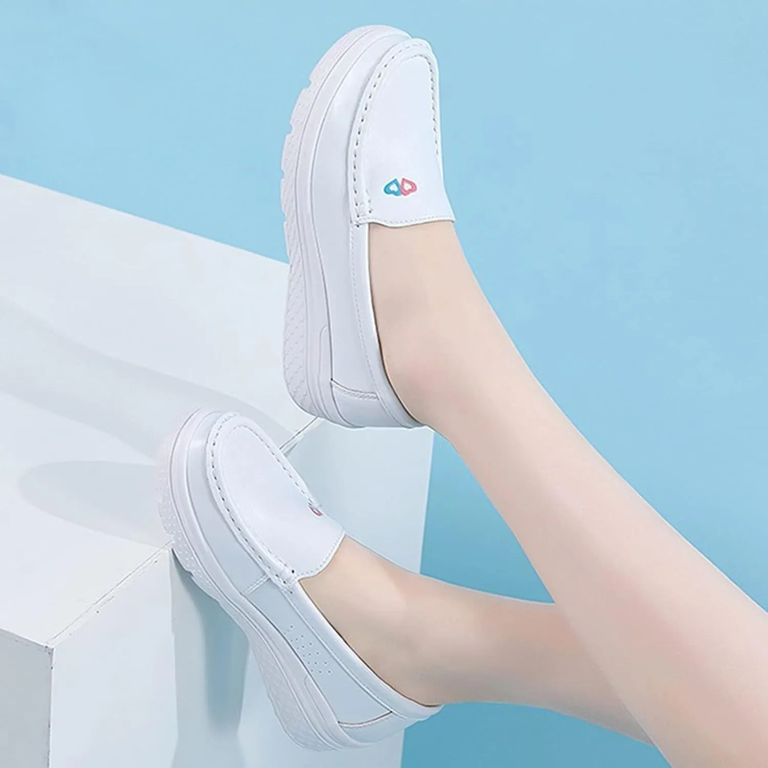 Orthopedic Nursing Shoes,Comfortable Breathable Bunions Nurse Shoes for Women,Lightweight Food Service Work Shoes,with Arch Support