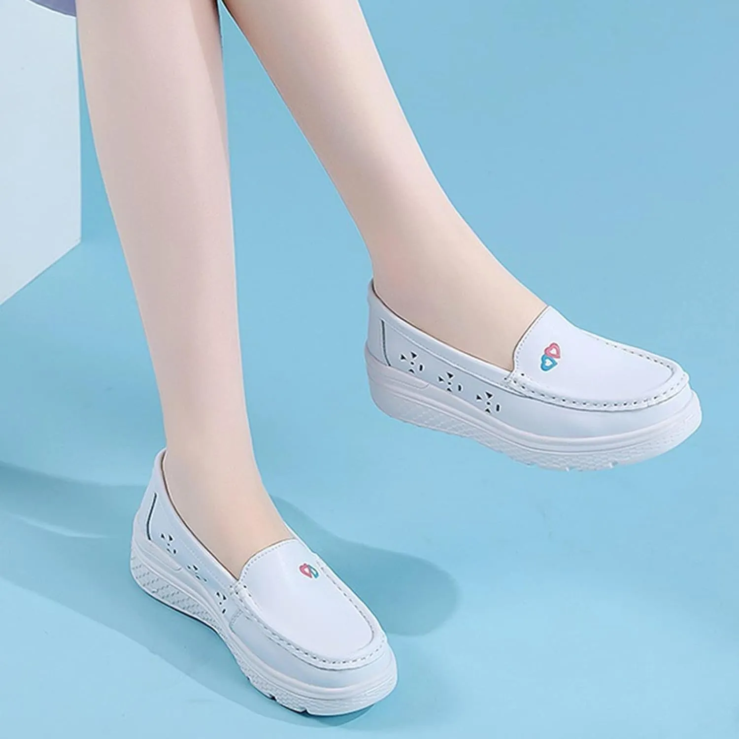 Orthopedic Nursing Shoes,Comfortable Breathable Bunions Nurse Shoes for Women,Lightweight Food Service Work Shoes,with Arch Support