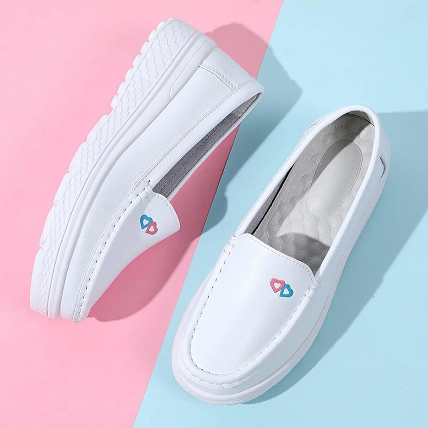 Orthopedic Nursing Shoes,Comfortable Breathable Bunions Nurse Shoes for Women,Lightweight Food Service Work Shoes,with Arch Support