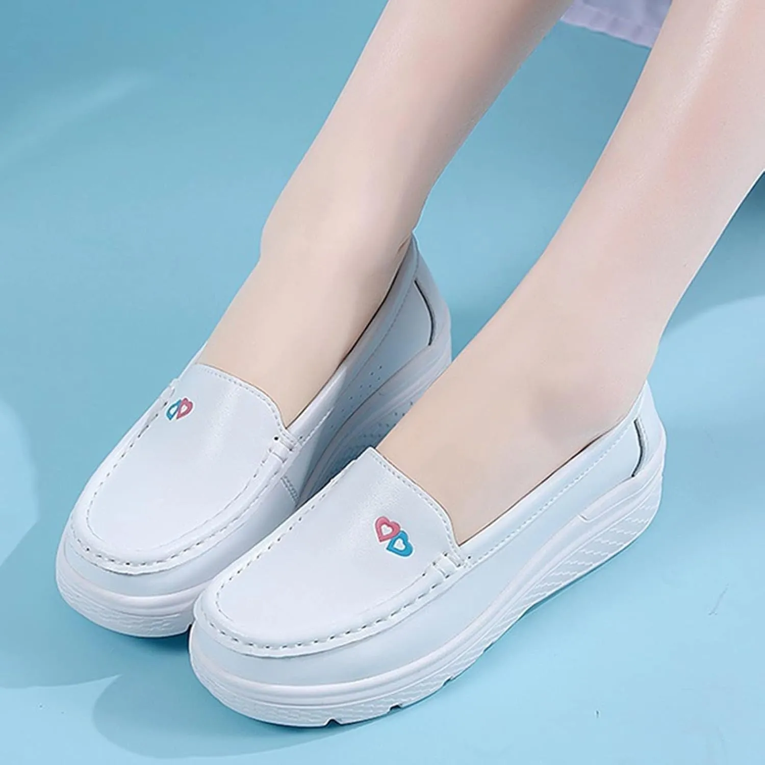 Orthopedic Nursing Shoes,Comfortable Breathable Bunions Nurse Shoes for Women,Lightweight Food Service Work Shoes,with Arch Support
