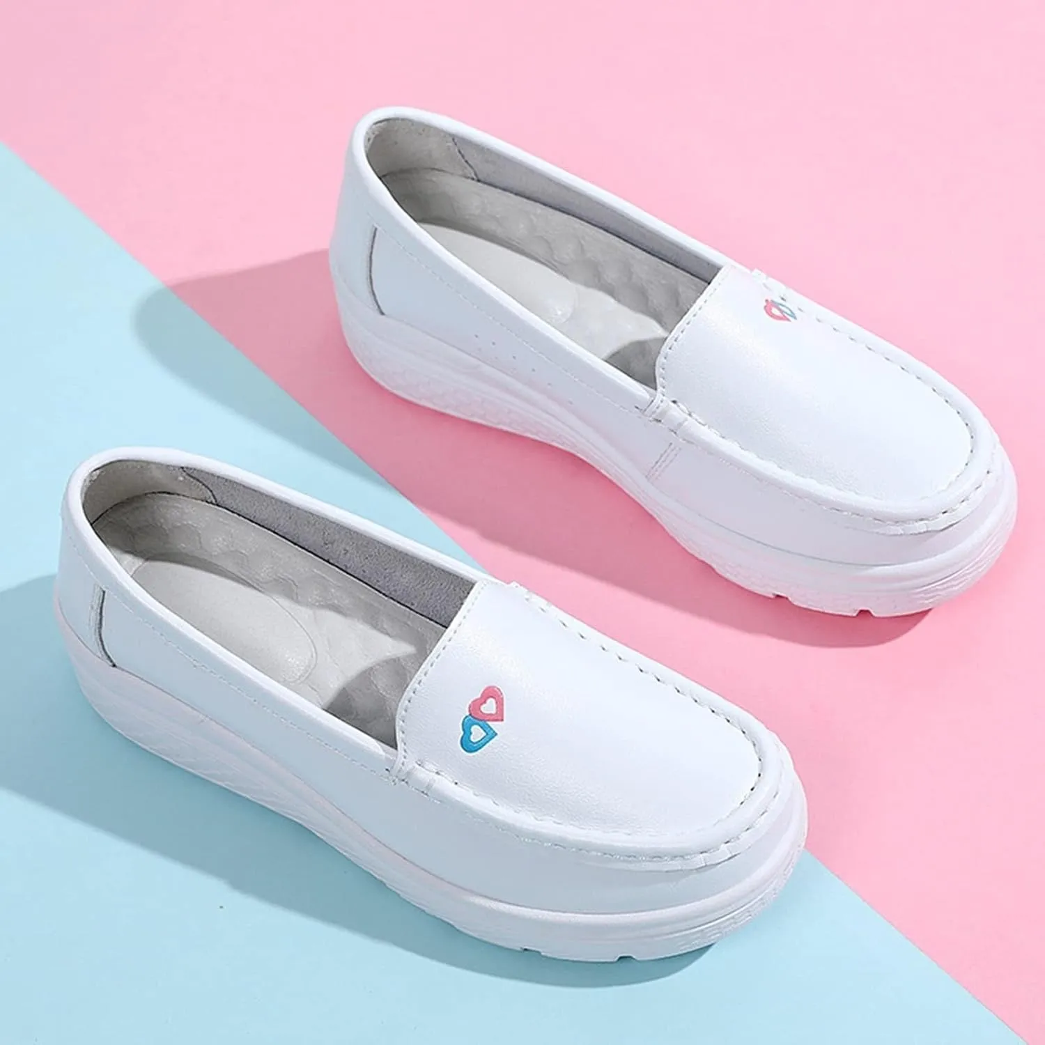 Orthopedic Nursing Shoes,Comfortable Breathable Bunions Nurse Shoes for Women,Lightweight Food Service Work Shoes,with Arch Support