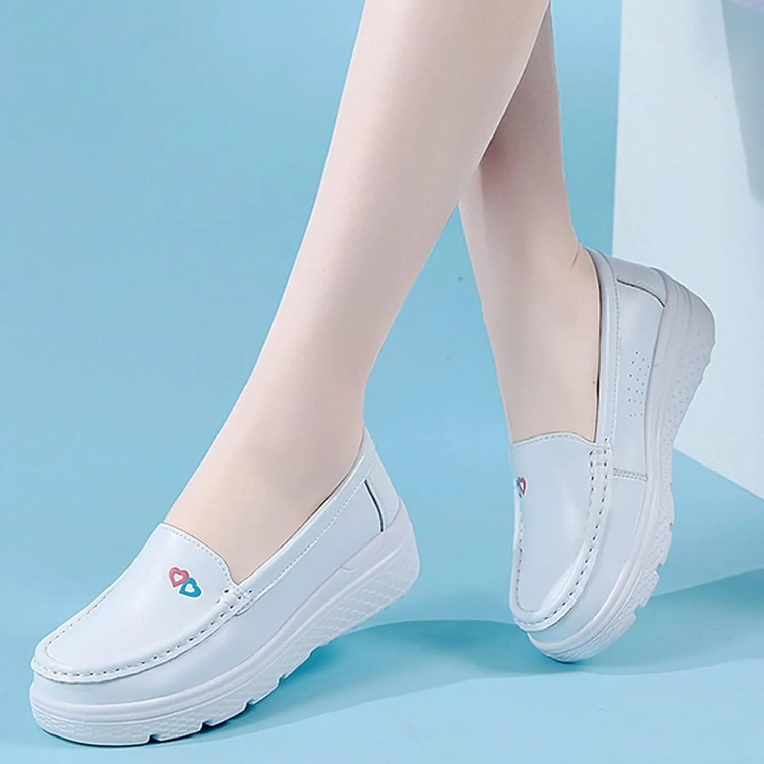 Orthopedic Nursing Shoes,Comfortable Breathable Bunions Nurse Shoes for Women,Lightweight Food Service Work Shoes,with Arch Support