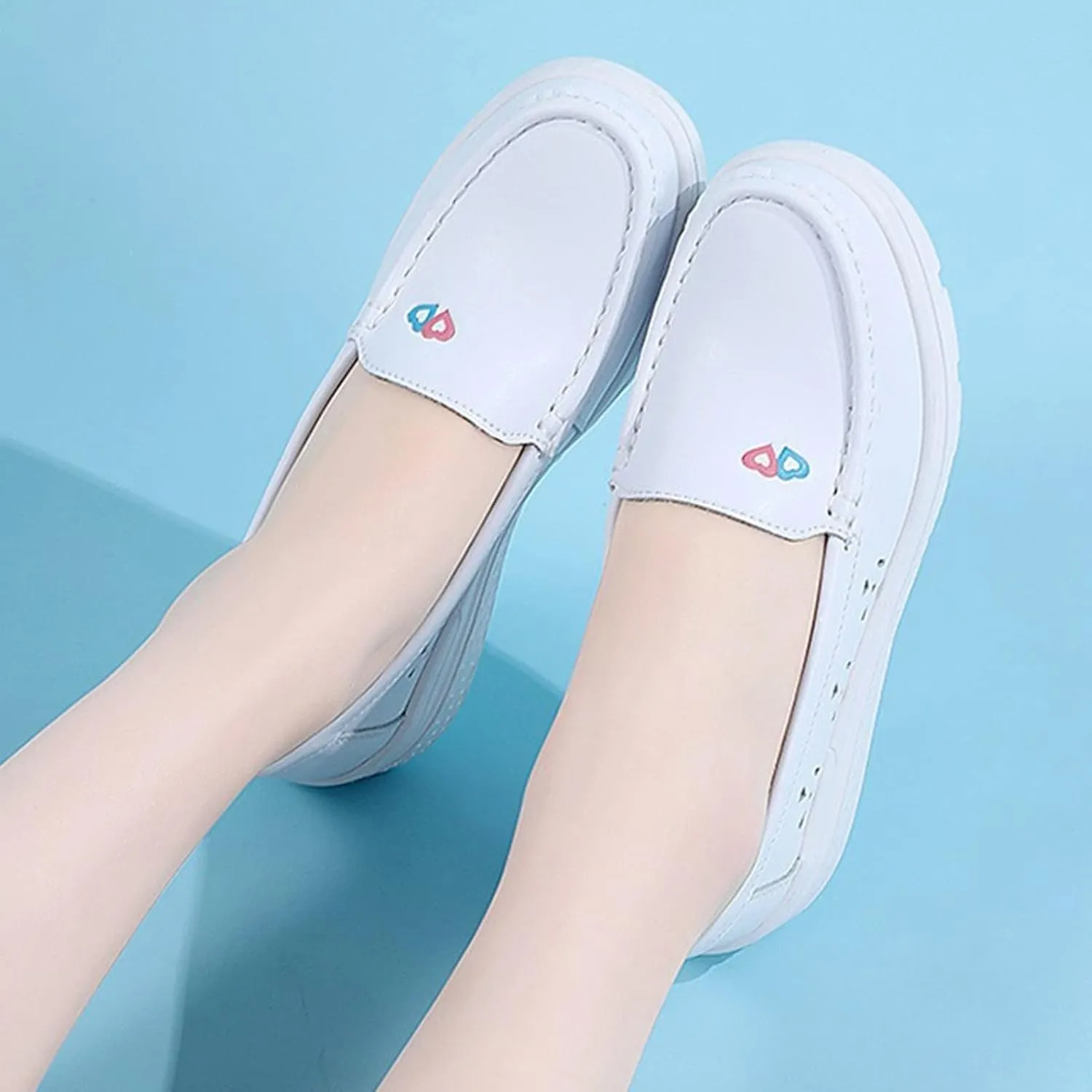 Orthopedic Nursing Shoes,Comfortable Breathable Bunions Nurse Shoes for Women,Lightweight Food Service Work Shoes,with Arch Support
