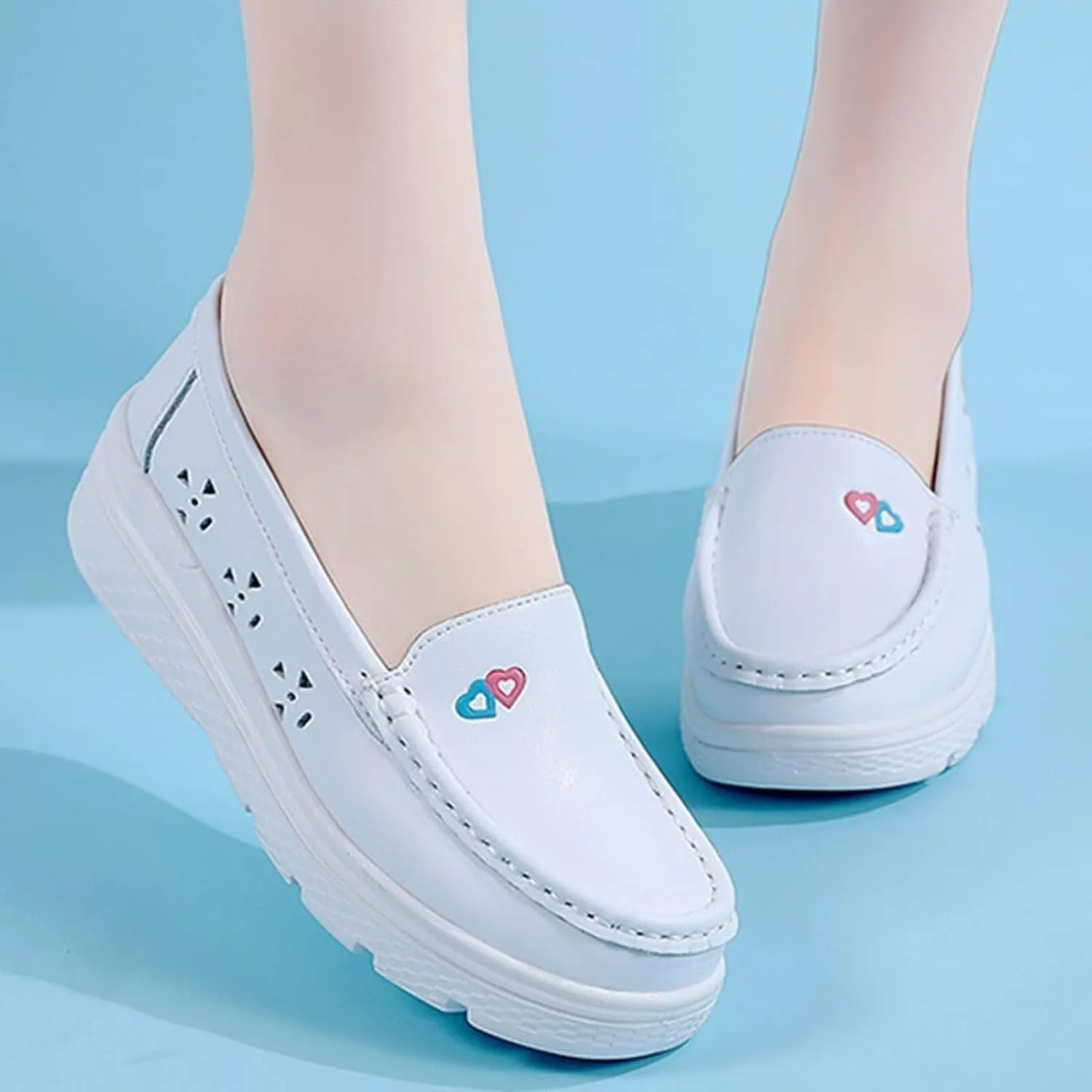 Orthopedic Nursing Shoes,Comfortable Breathable Bunions Nurse Shoes for Women,Lightweight Food Service Work Shoes,with Arch Support