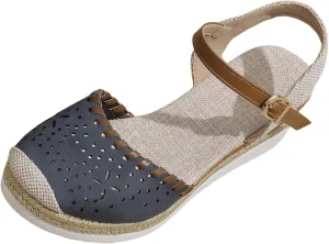 Orthopedic Platform Wedge Sandals for Women Closed Toe Espadrilles Dressy Wedges Sandals Anti Slip Beach Comfortable Outdoor Shoes