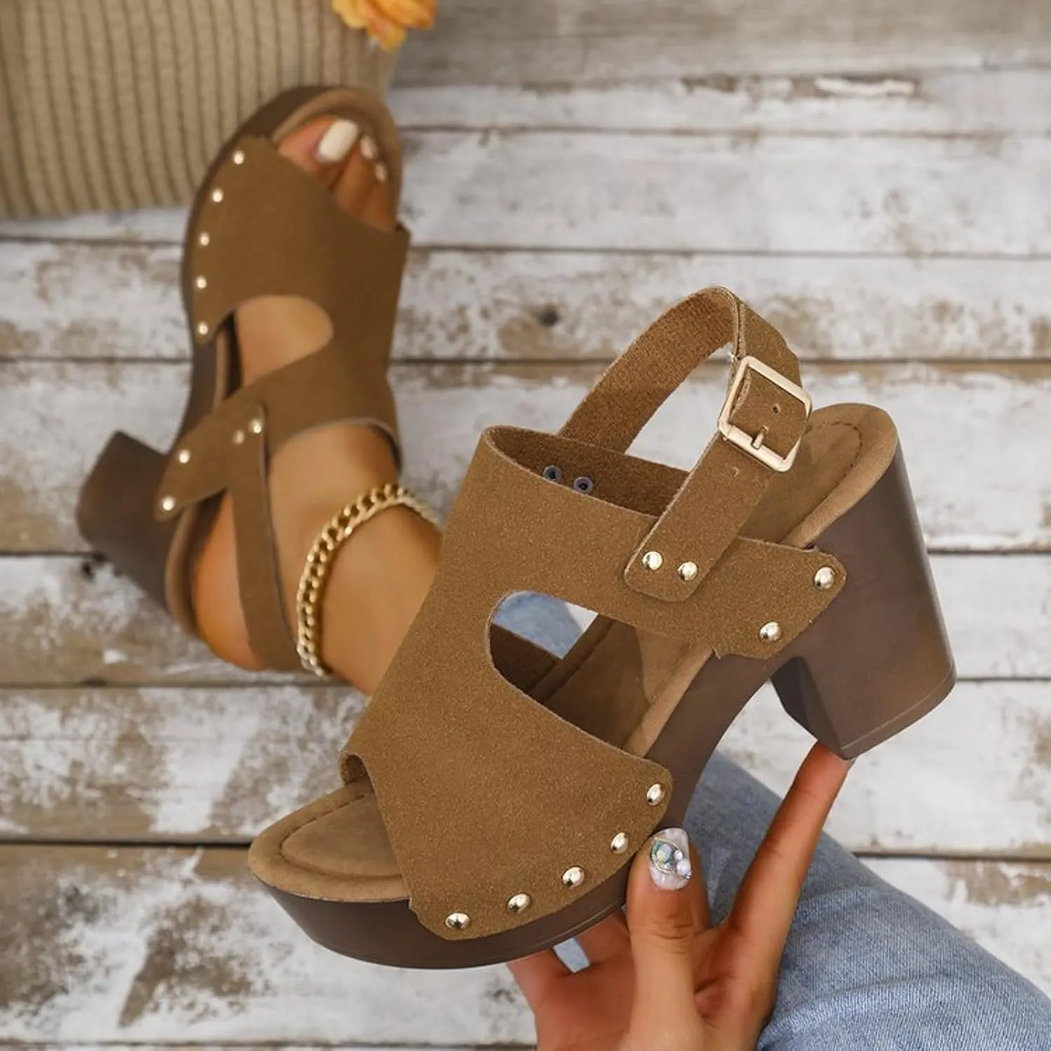 Orthopedic Platform Wedge Sandals for Women Dressy Summer Wedges Ankle Strap Open Toe Comfortable Sandals Slip On Walking Shoes Casual Wide Width Dress Shoes